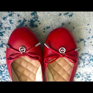 Red Leather Shoes - Michael Kors